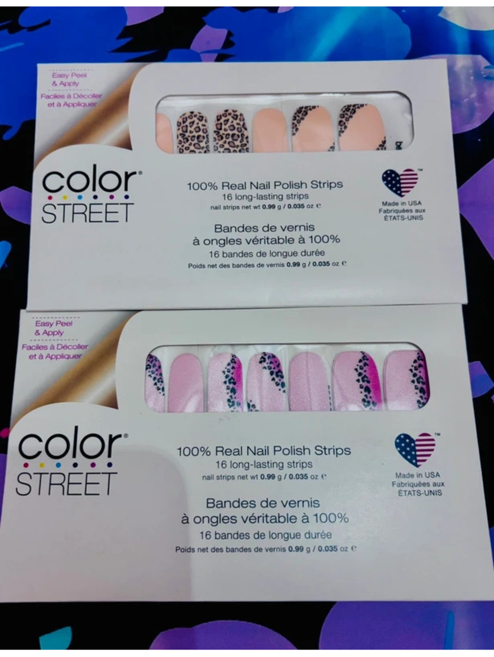 2 NEW Color Street Nail Strips Sets - Cheetah